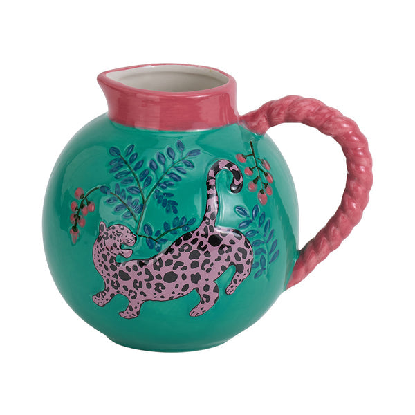 CERAMIC CHEETAH JUG/ WATERER