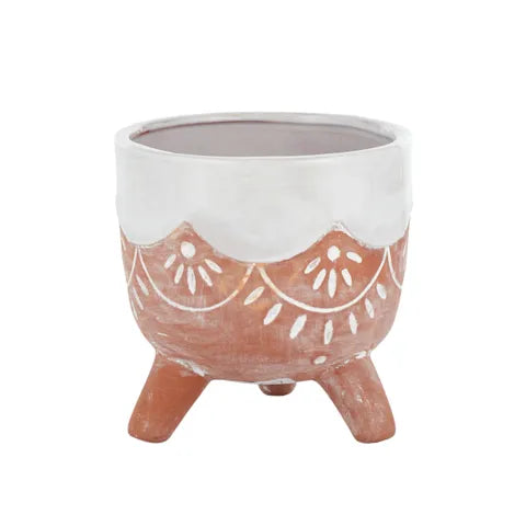 STENCIL CERAMIC POT