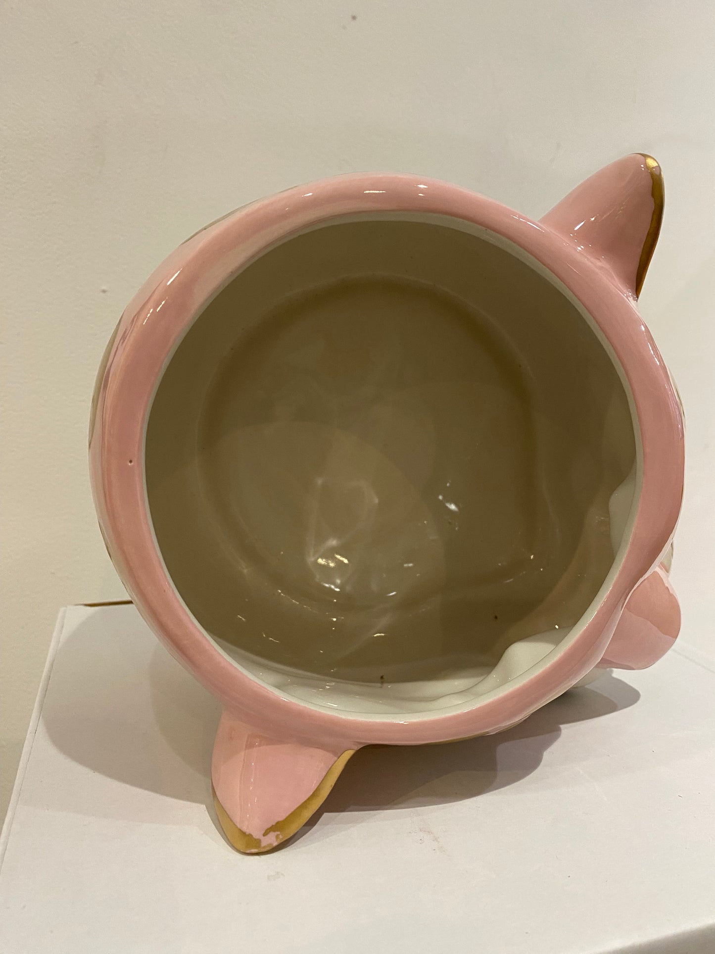 CERAMIC CHEETAH HEAD PLANTER