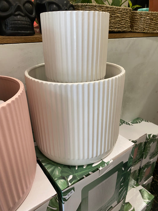 RIPPLE POTS (3 sizes & 4 colours)