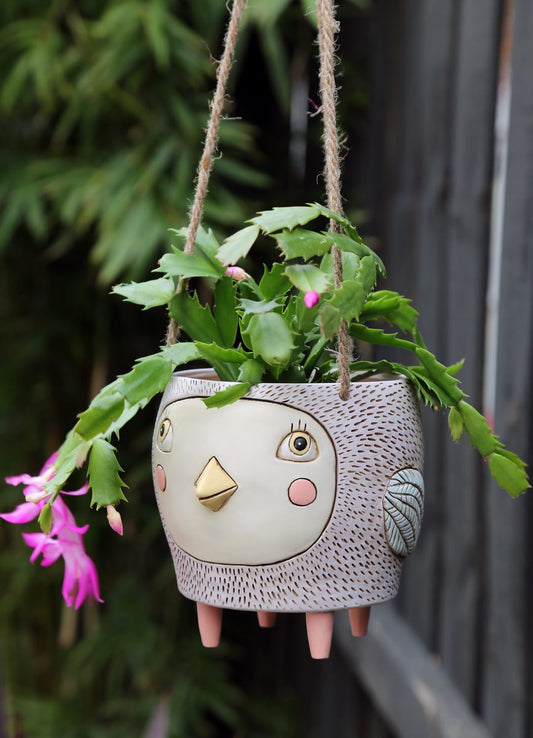 BIRDIE HANGING PLANTER