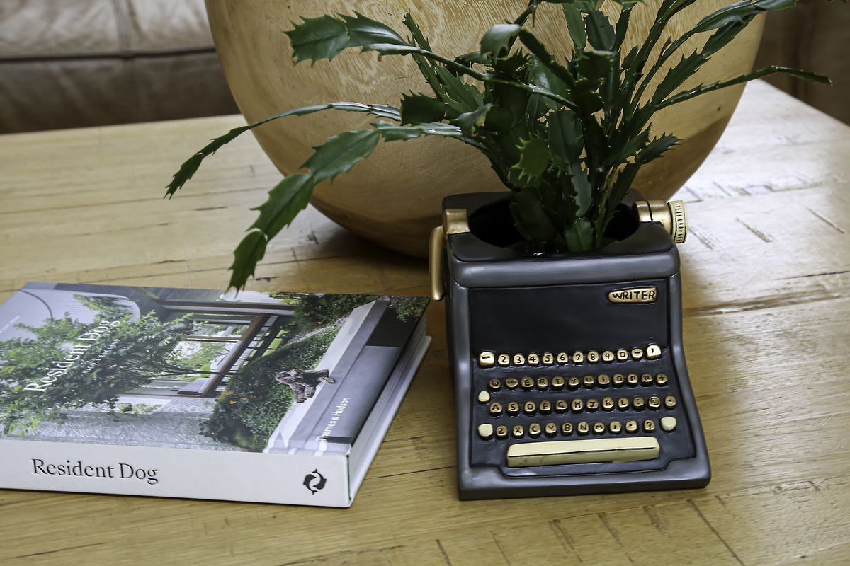 TYPEWRITER PLANTER BLACK