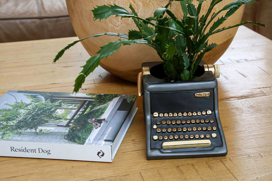 TYPEWRITER PLANTER BLACK