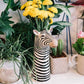 Zebra and Giraffe deco vase